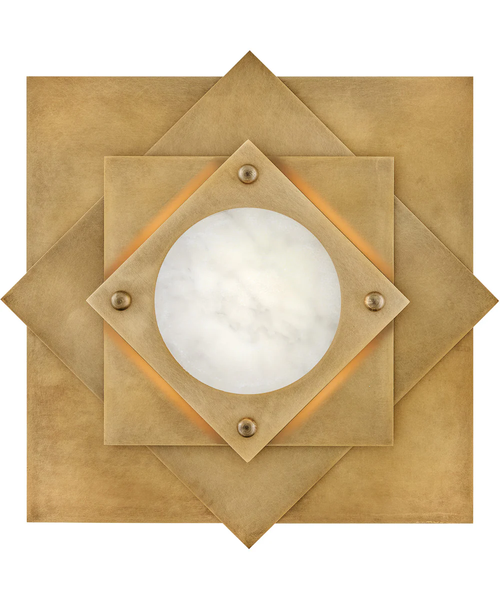 Claude LED-Light Medium LED Flush Mount in Heritage Brass - Image 2