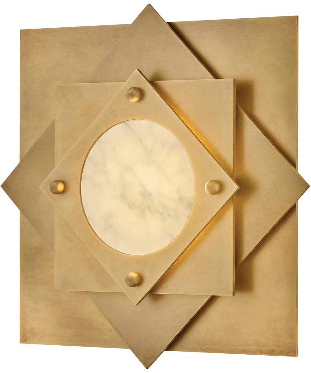 Claude LED-Light Medium LED Flush Mount in Heritage Brass - Image 3