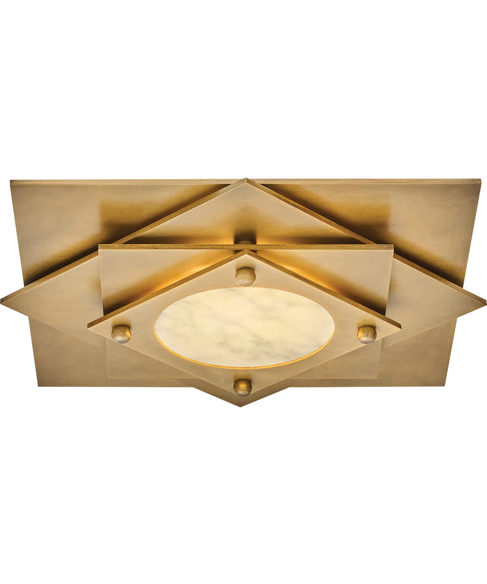 Claude LED-Light Medium LED Flush Mount in Heritage Brass - Image 4