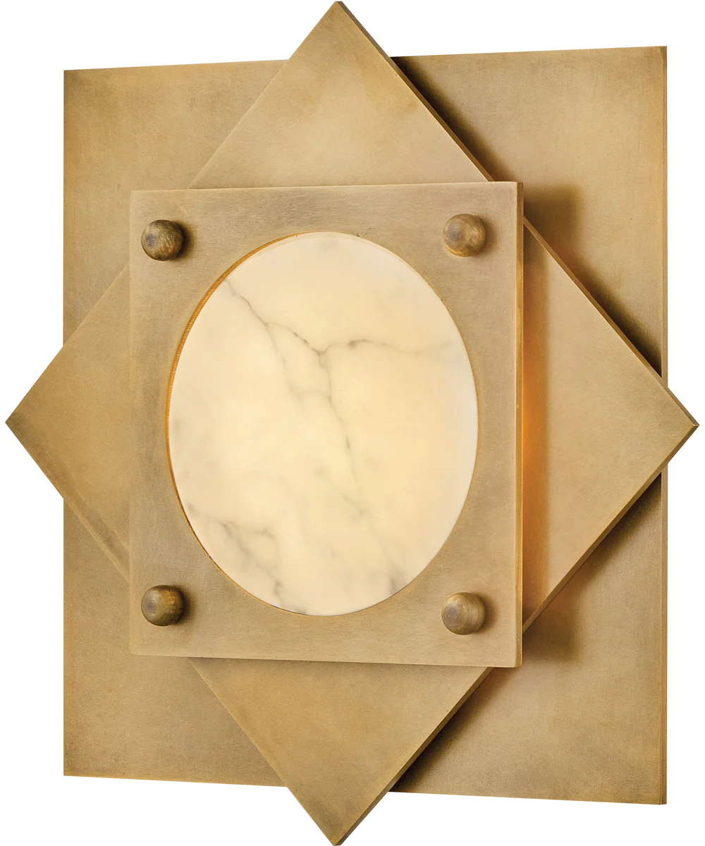 Claude LED-Light Small LED Flush Mount in Heritage Brass - Image 3