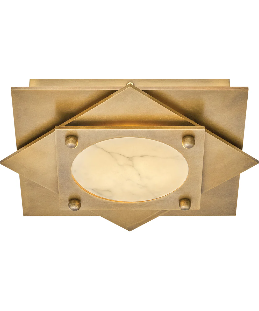 Claude LED-Light Small LED Flush Mount in Heritage Brass - Image 4