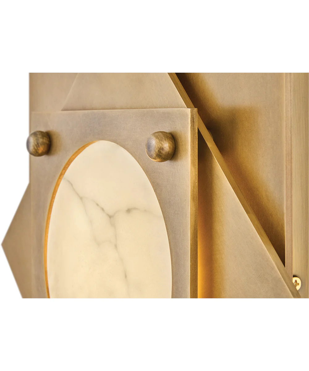 Claude LED-Light Small LED Flush Mount in Heritage Brass - Image 5