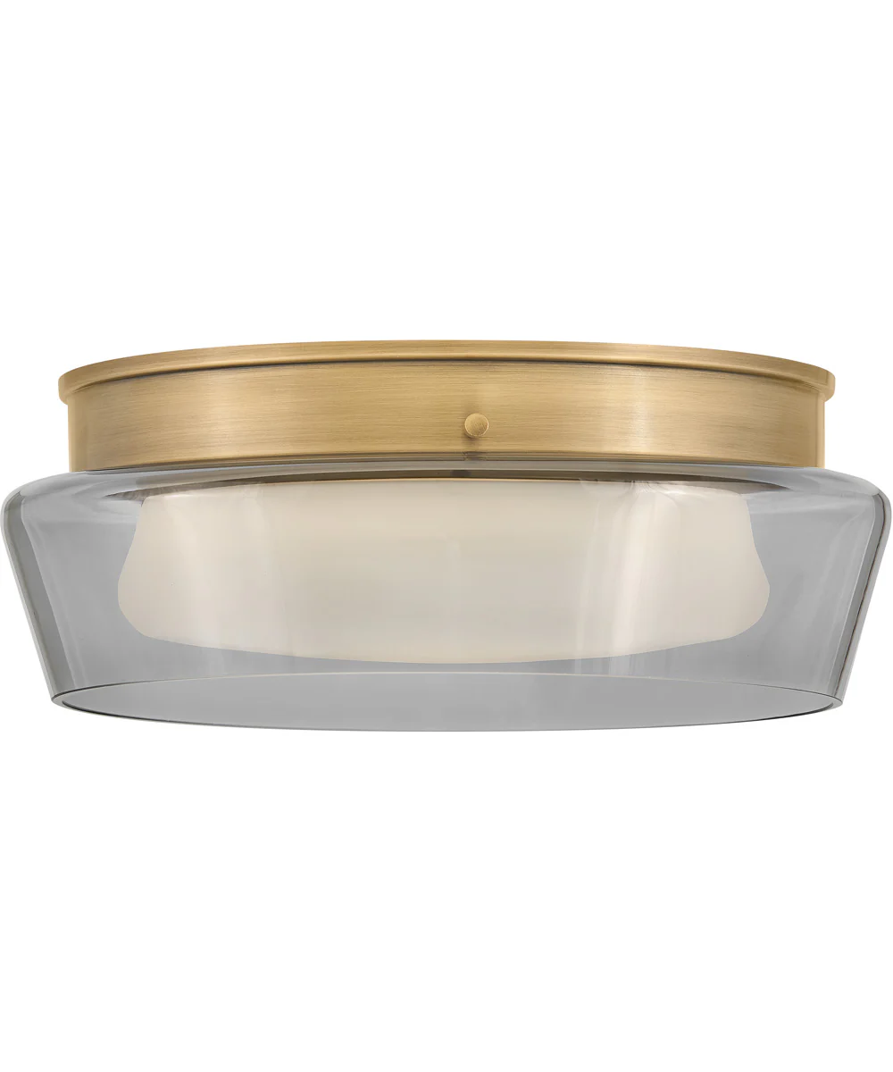 Demi LED-Light Medium Flush Mount in Heritage Brass