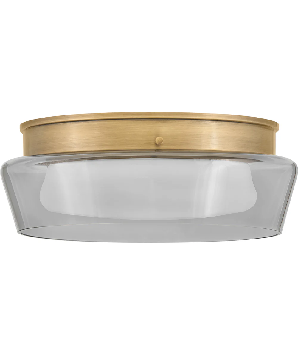 Demi LED-Light Medium Flush Mount in Heritage Brass - Image 2