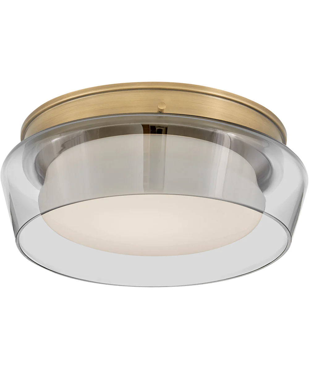 Demi LED-Light Medium Flush Mount in Heritage Brass - Image 4