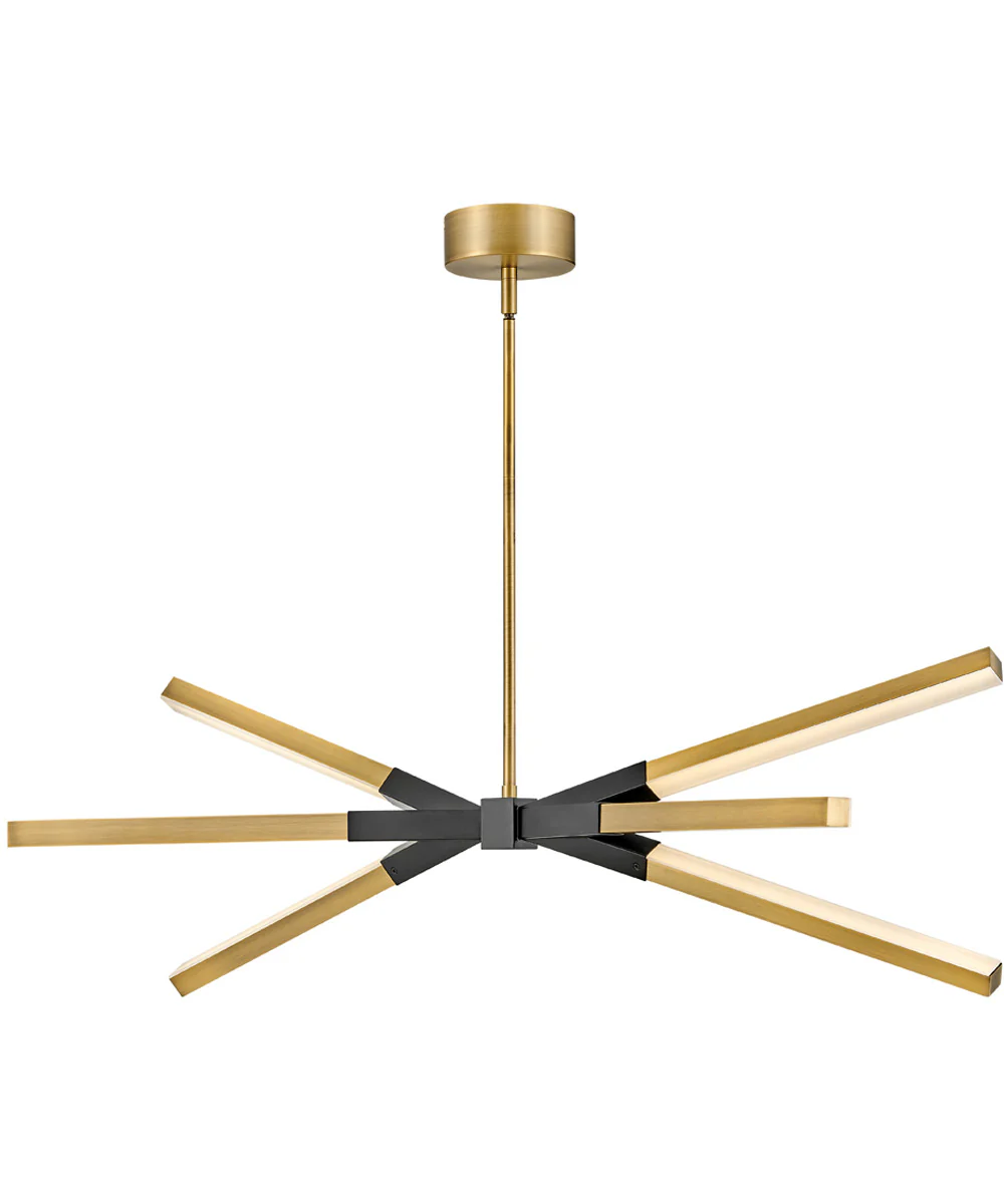 Rae LED-Light LED Linear in Lacquered Brass