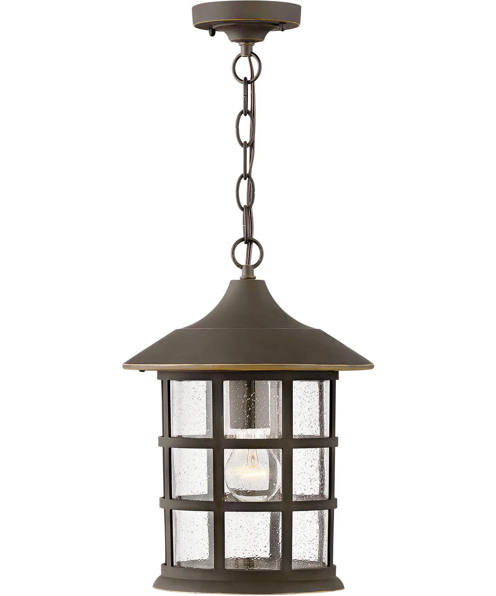 Freeport Coastal Elements 1-Light Large Outdoor Hanging Lantern in Oil Rubbed Bronze