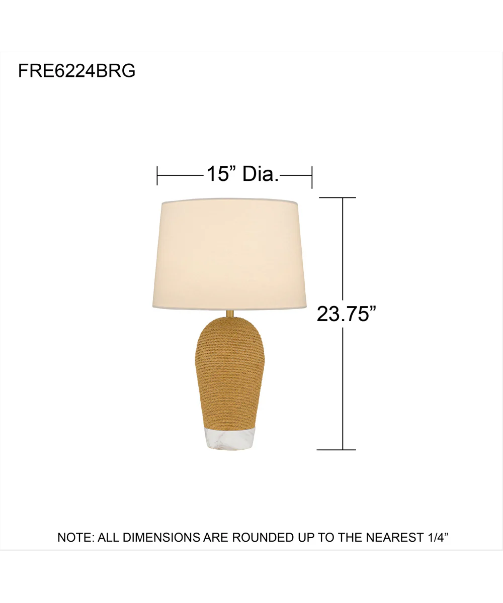 Freya 1-light Table Lamp Brushed Gold - Image 4