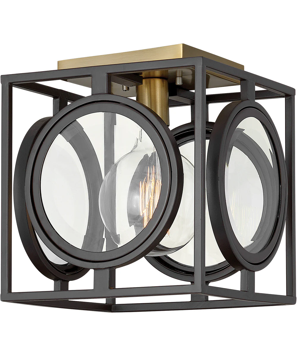 Fulham 1-Light Small Flush Mount in Buckeye Bronze