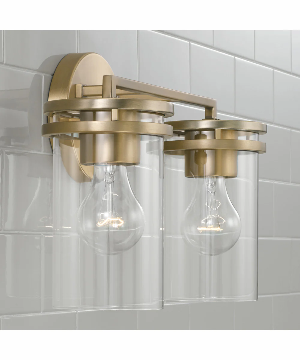 Fuller 2-Light Vanity Aged Brass - Image 3