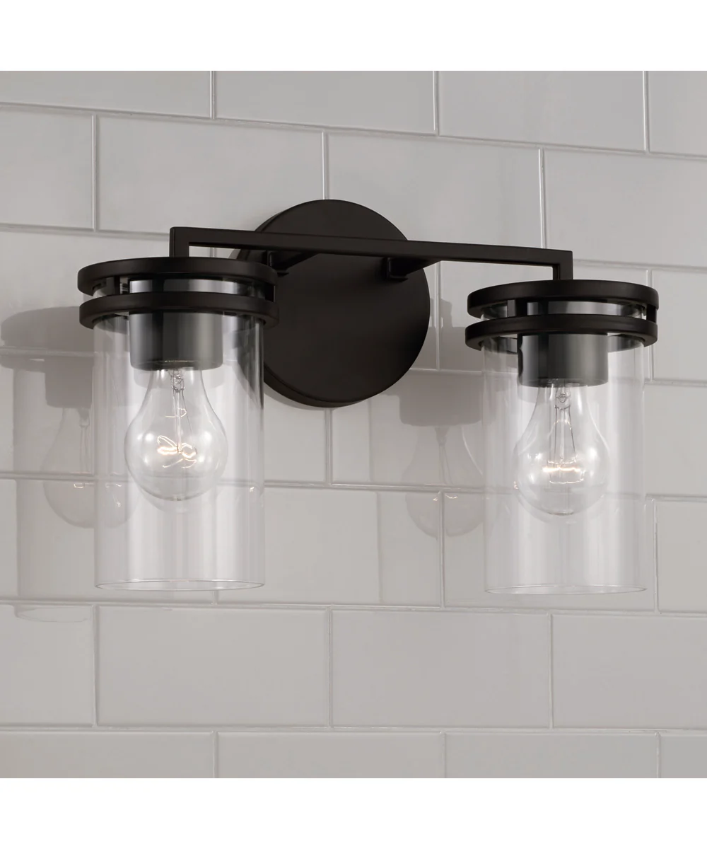 Fuller 2-Light Vanity Matte Black - Image 2