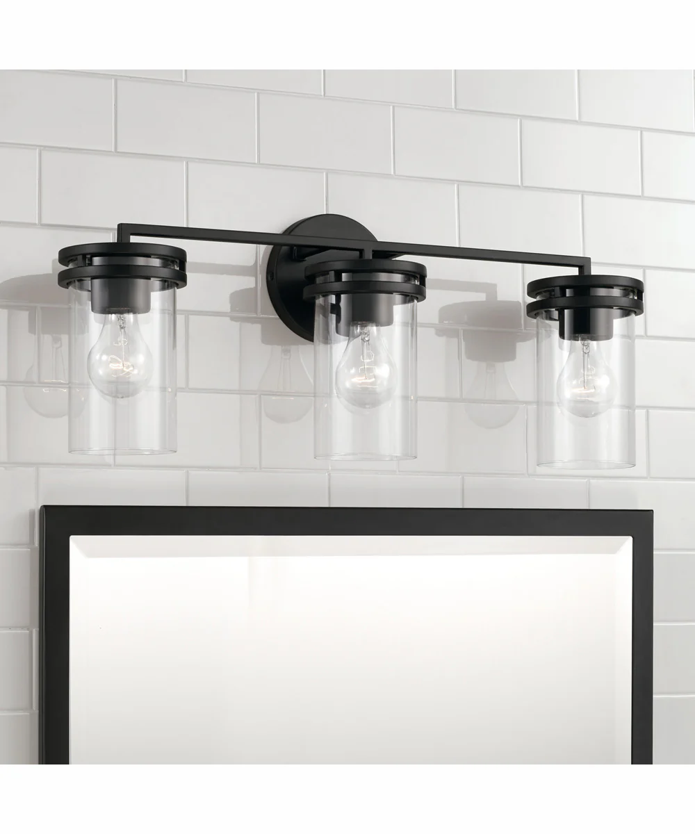 Fuller 3-Light Vanity Matte Black - Image 2