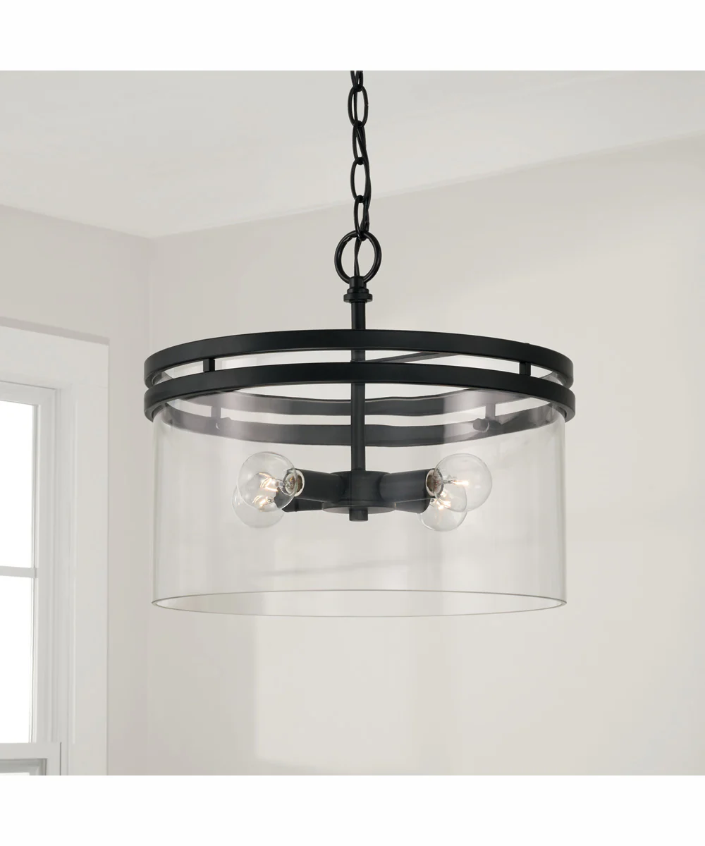 Fuller 4-Light Semi-Flush Matte Black - Image 2