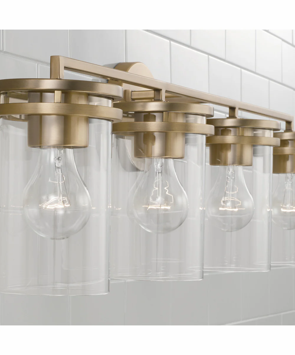 Fuller 4-Light Vanity Aged Brass - Image 3