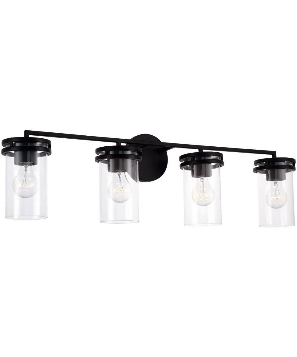 Fuller 4-Light Vanity Matte Black