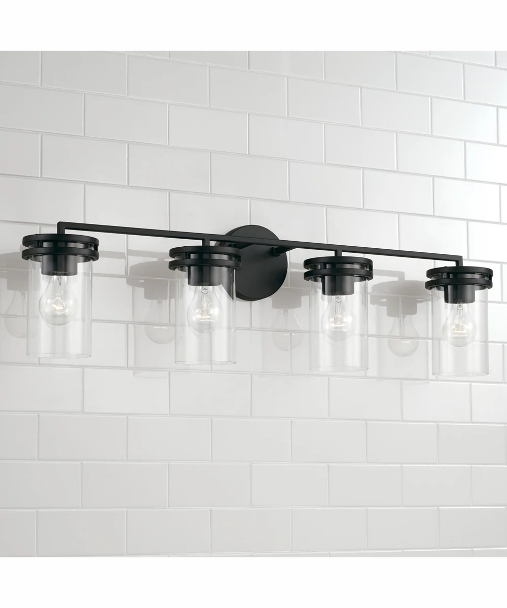 Fuller 4-Light Vanity Matte Black - Image 2