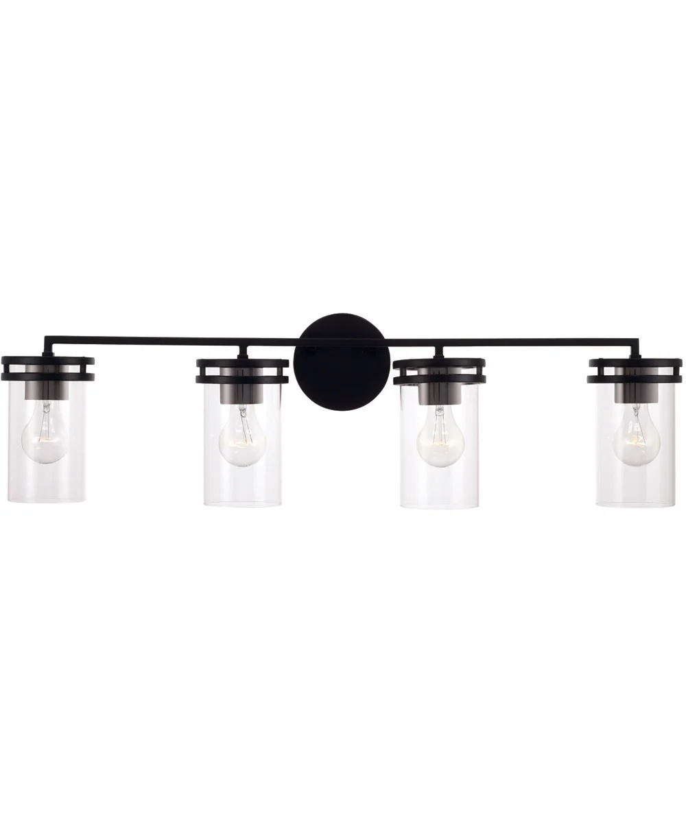 Fuller 4-Light Vanity Matte Black - Image 5