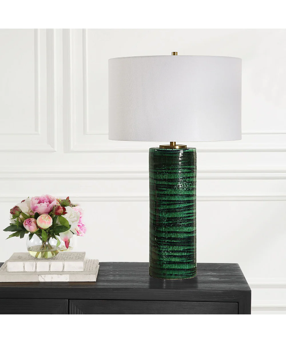 Galeno Emerald Green Table Lamp - Image 3