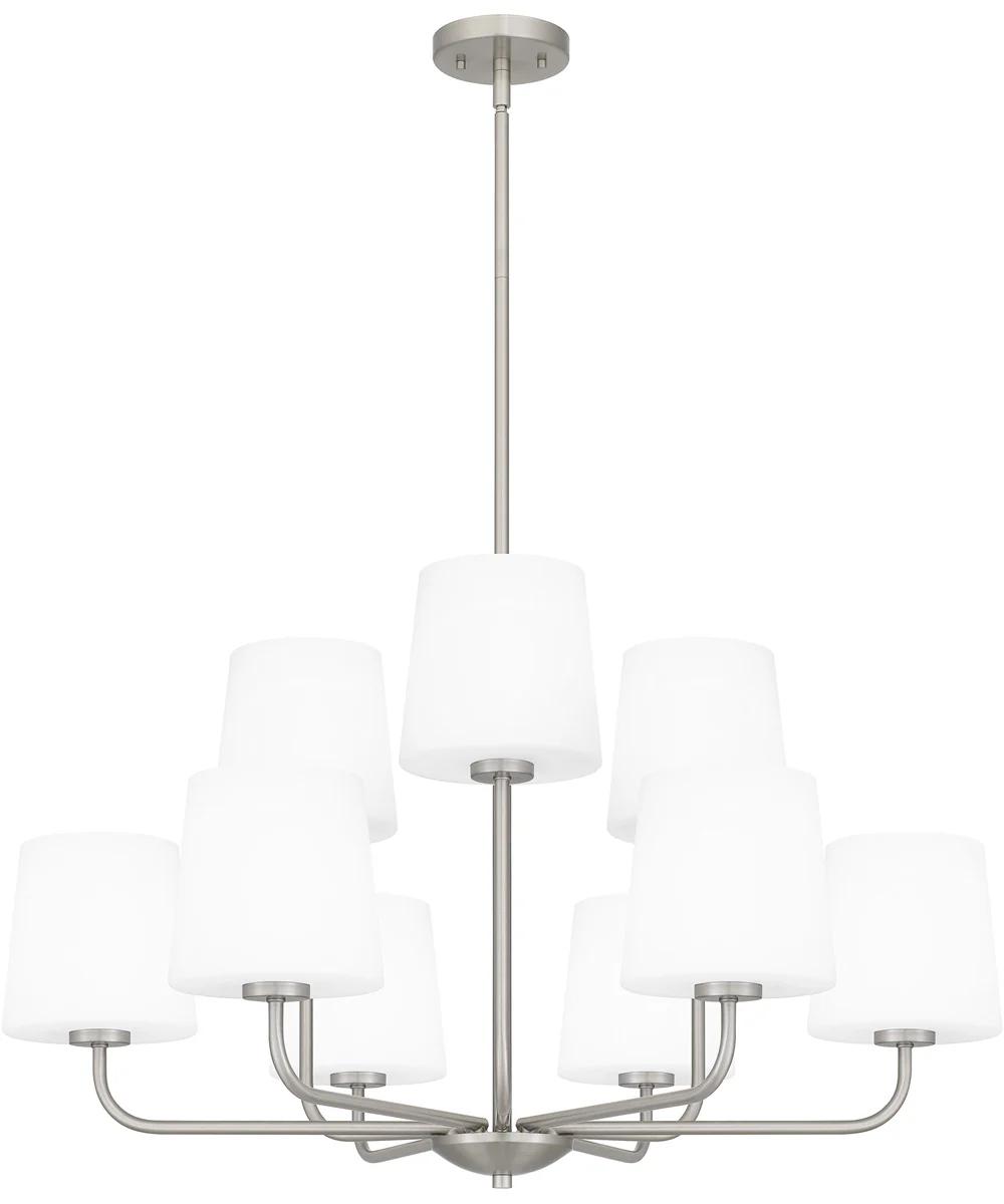 Gallagher 9-light Chandelier Brushed Nickel - Image 4