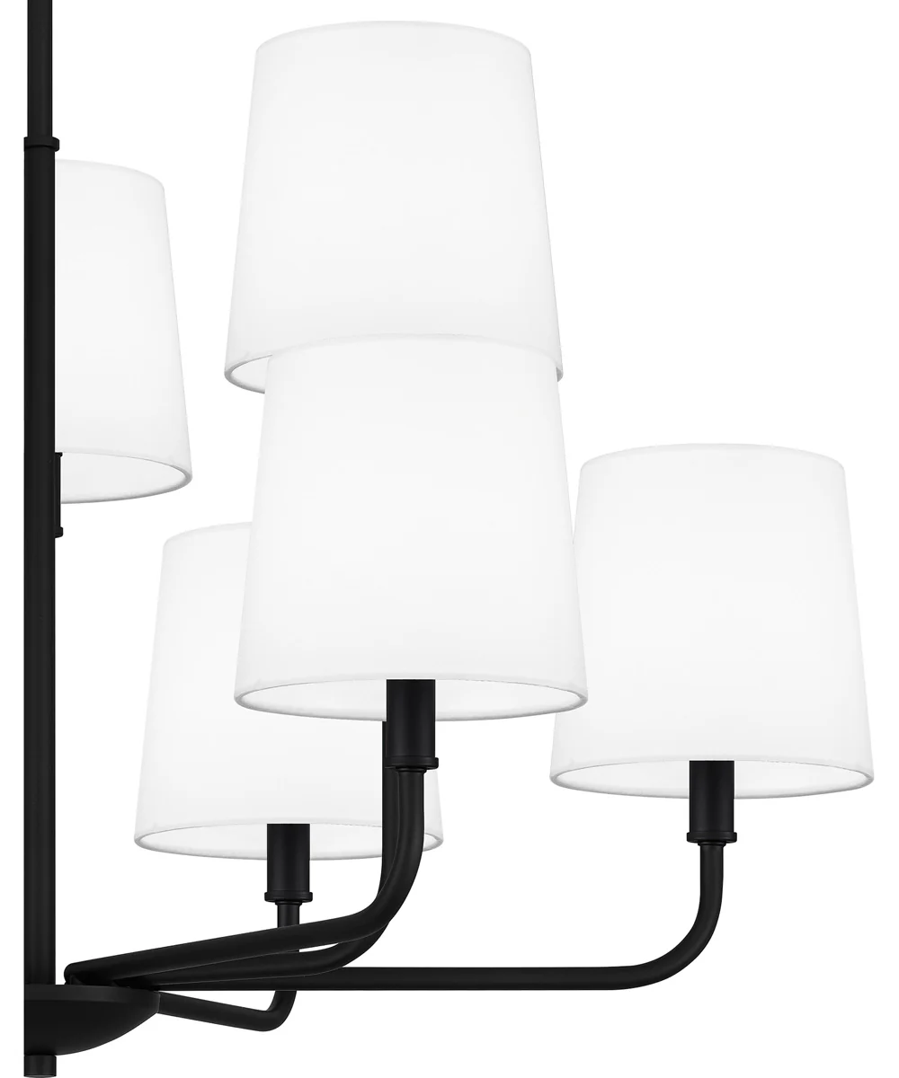 Gallagher 9-light Chandelier Matte Black - Image 5