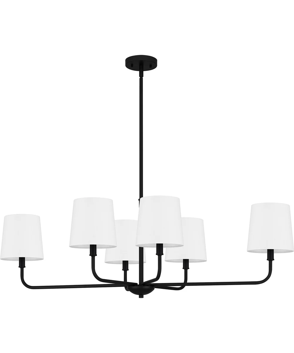 Gallagher Medium 6-light Island Light Matte Black - Image 2