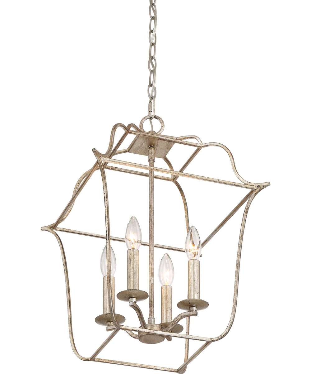 Gallery 4-light Pendant Century Silver Leaf - Image 4