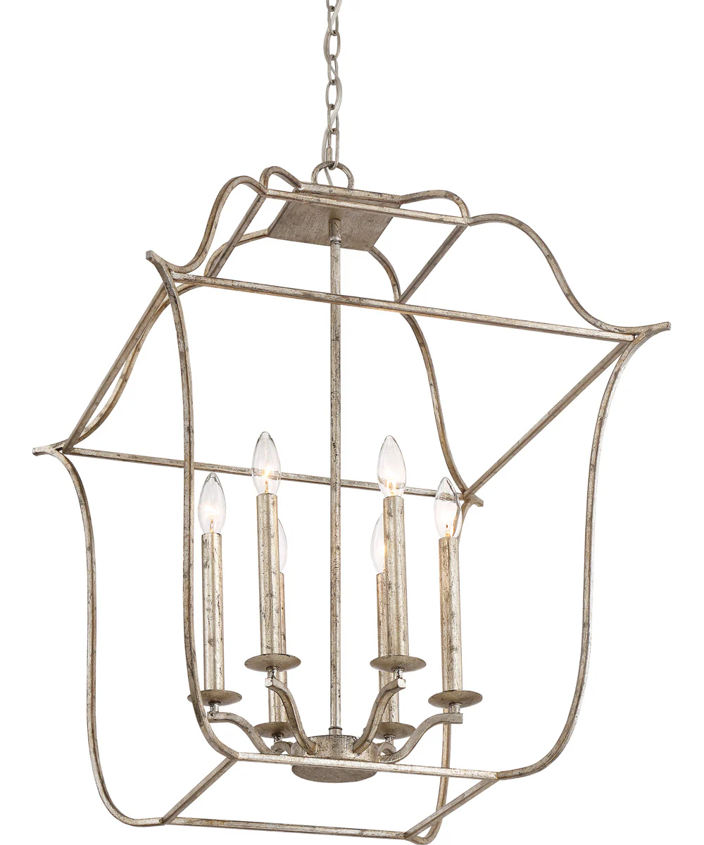 Gallery 6-light Pendant Century Silver Leaf - Image 4