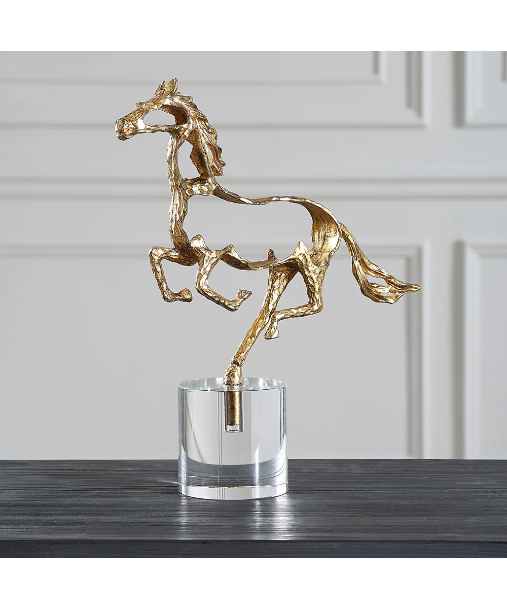 Gallop Gold Sculpture - Image 2
