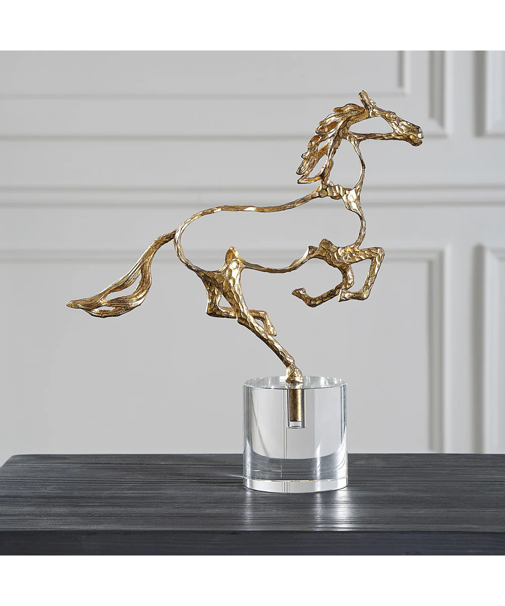 Gallop Gold Sculpture - Image 3