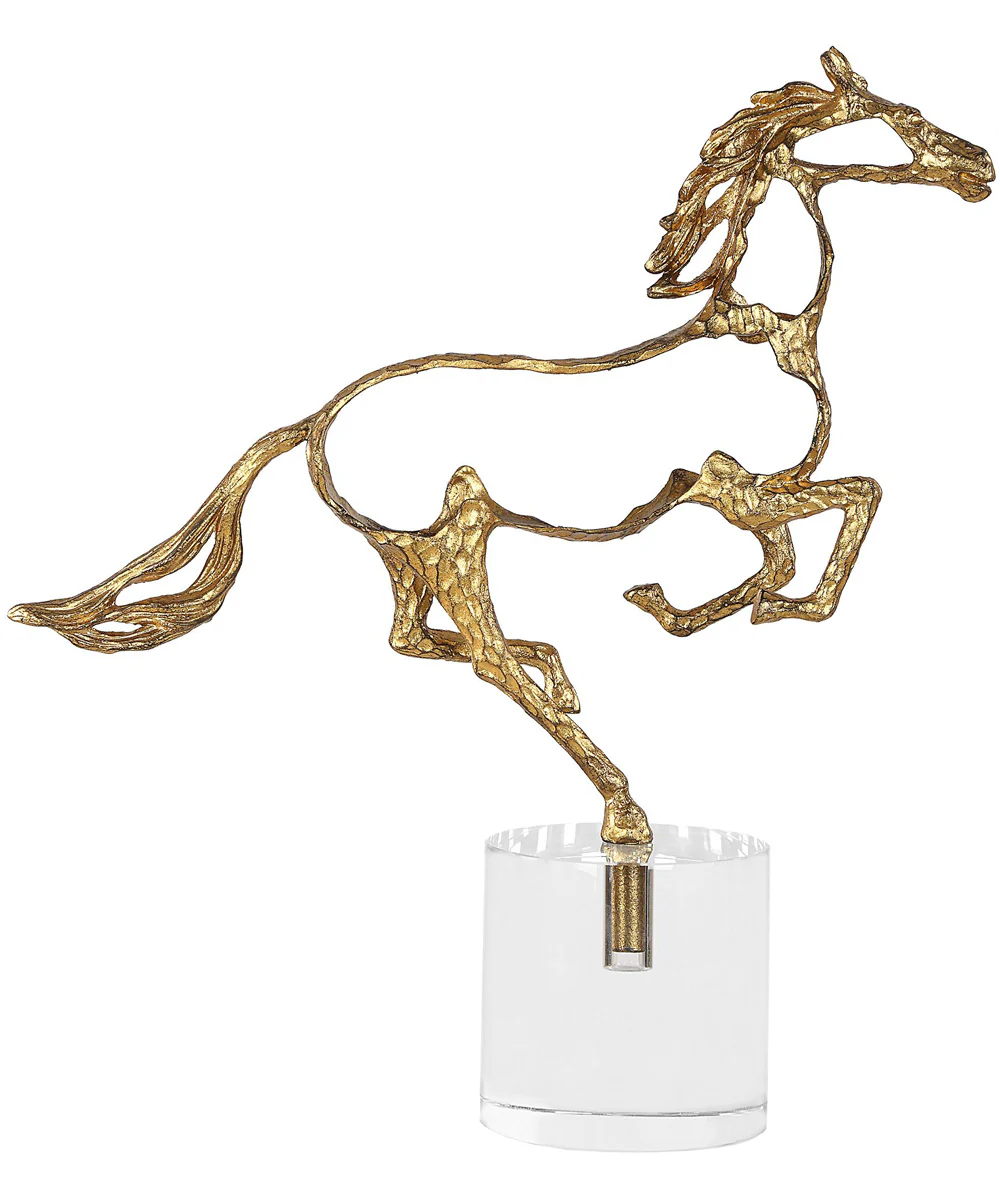 Gallop Gold Sculpture - Image 6