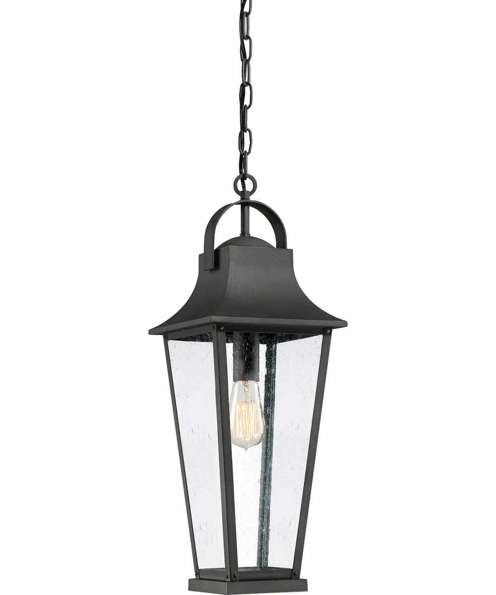 Galveston Large 1-light Outdoor Pendant Light Mottled Black - Image 2