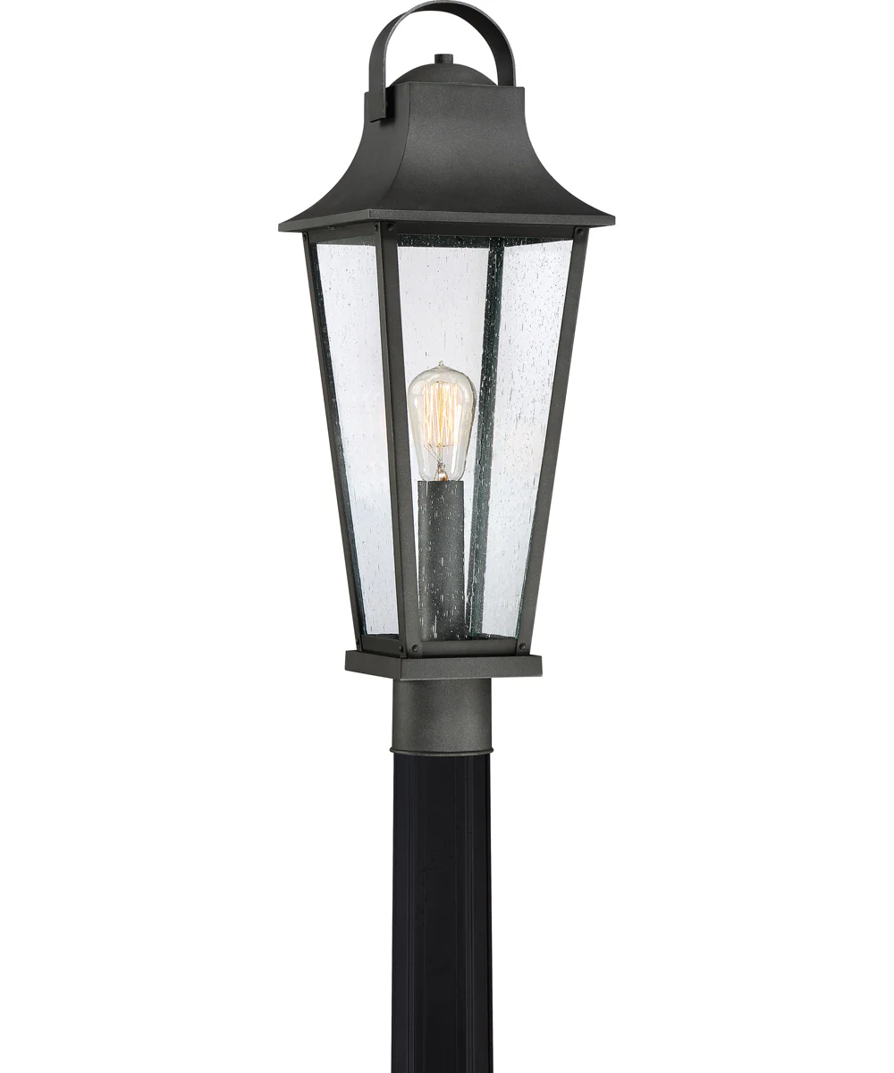 Galveston Large 1-light Outdoor Post Light Mottled Black - Image 2