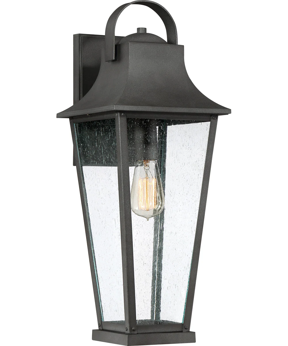 Galveston Large 1-light Outdoor Wall Light Mottled Black - Image 2