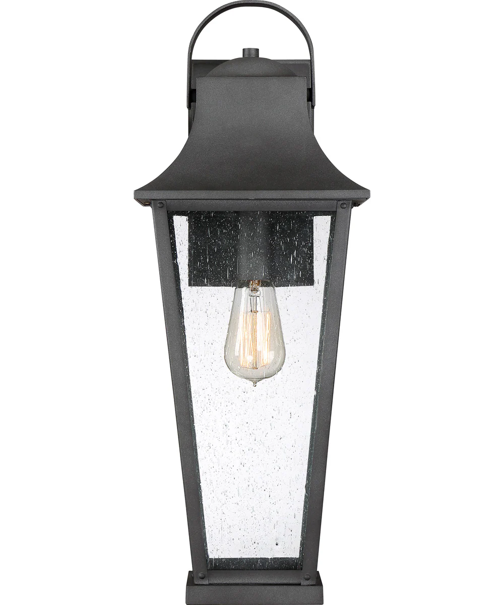 Galveston Large 1-light Outdoor Wall Light Mottled Black - Image 4