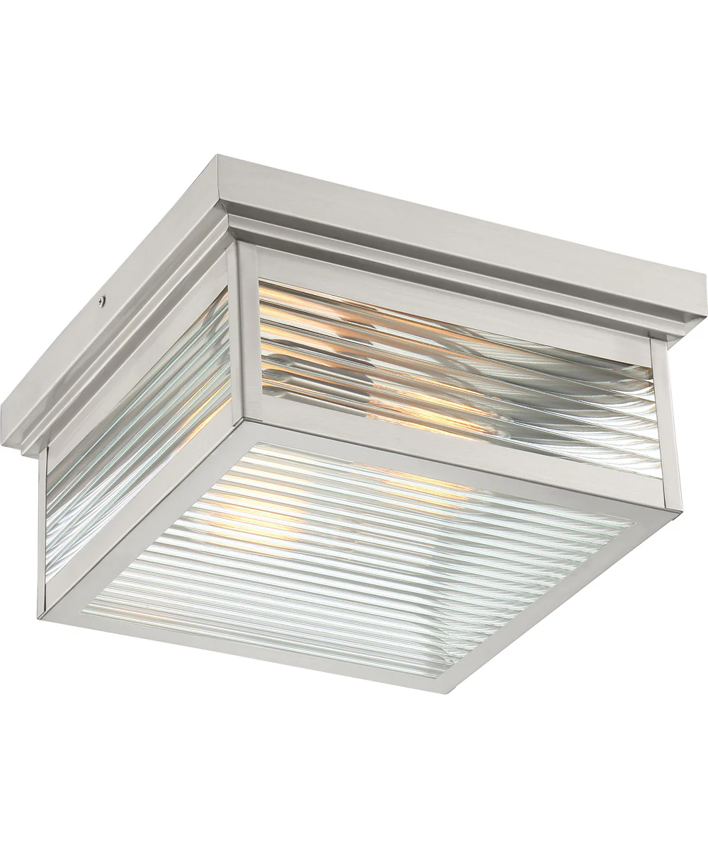 Gardner 2-light Flush Mount Stainless Steel - Image 5