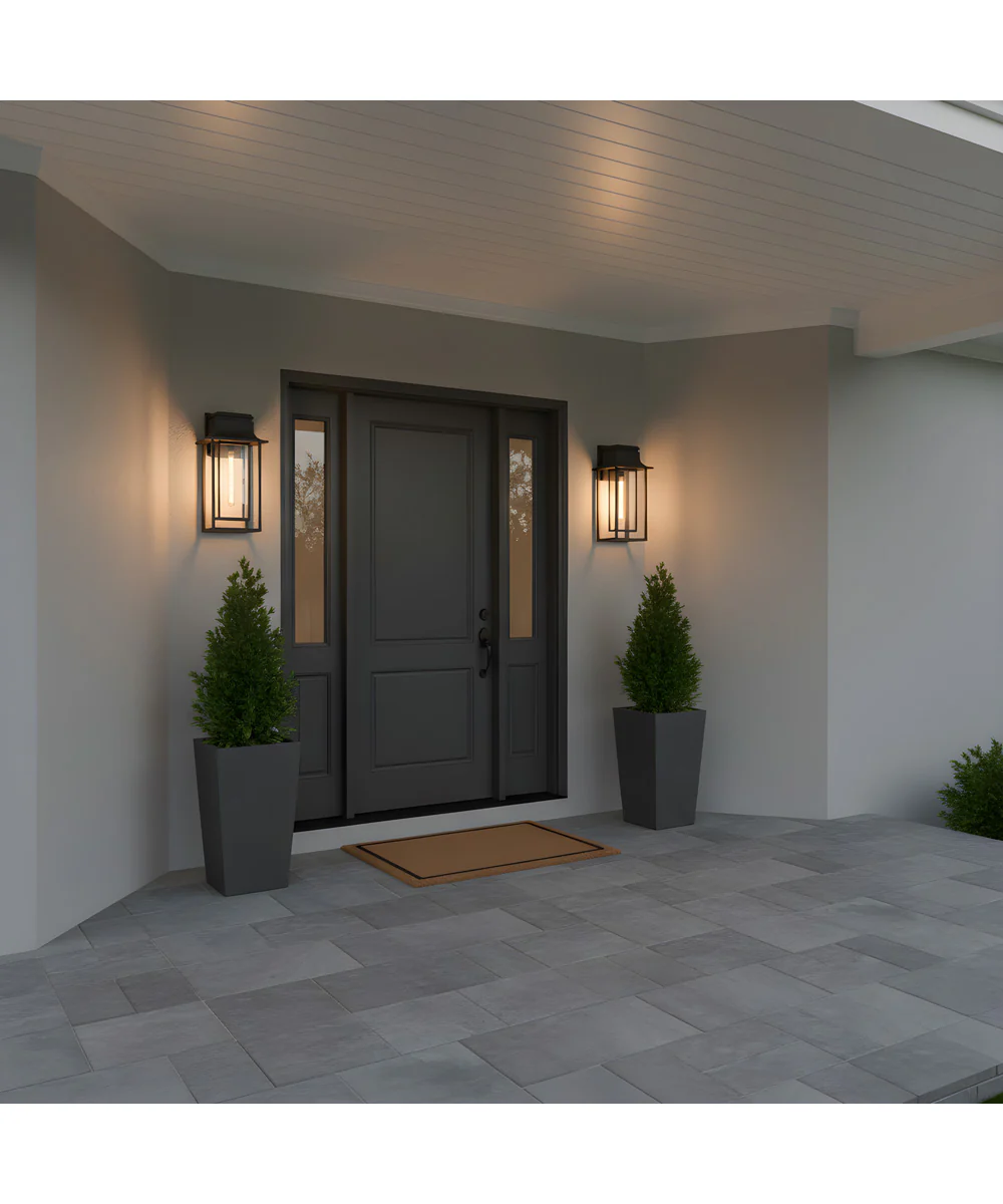 Garner 1-light Outdoor Wall Light Matte Black - Image 3
