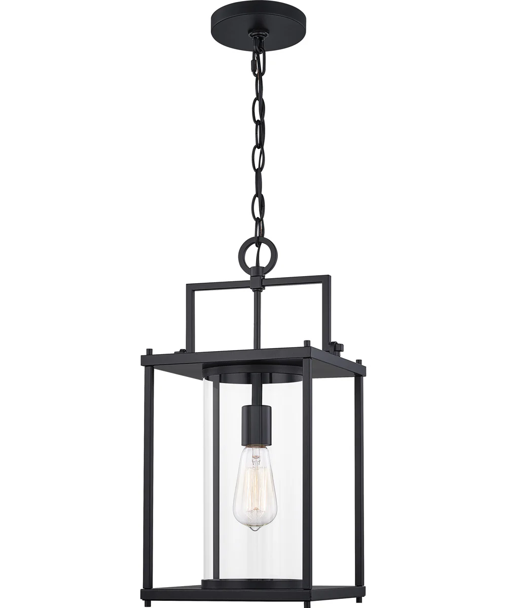 Garrett Large 1-light Outdoor Pendant Light Matte Black - Image 2