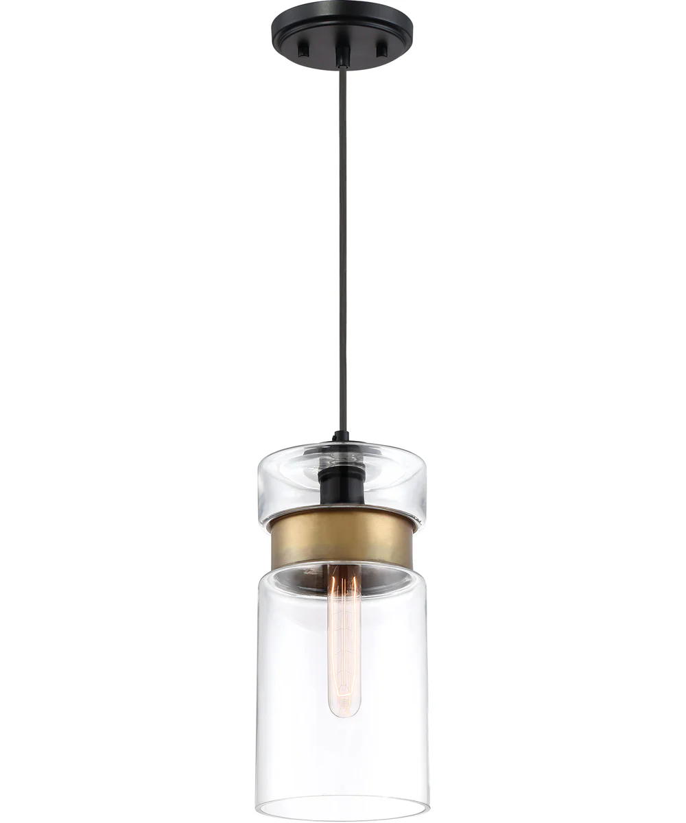 Gathering Small 1-light Mini Pendant Mystic Black