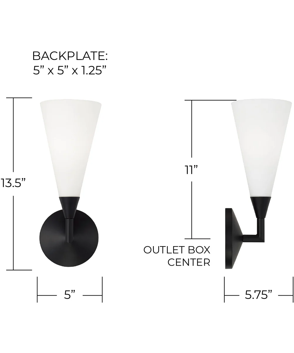 Gatsby 1-Light Sconce Matte Black - Image 5
