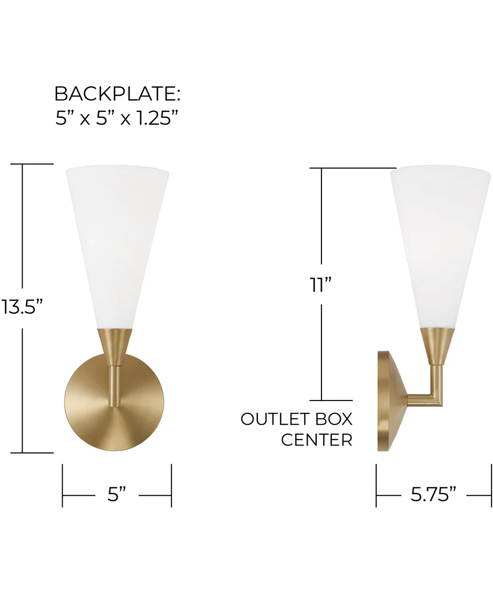 Gatsby 1-Light Sconce Matte Brass - Image 6