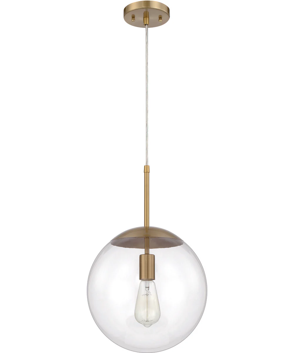 Gaze 1-Light Pendant Satin Brass