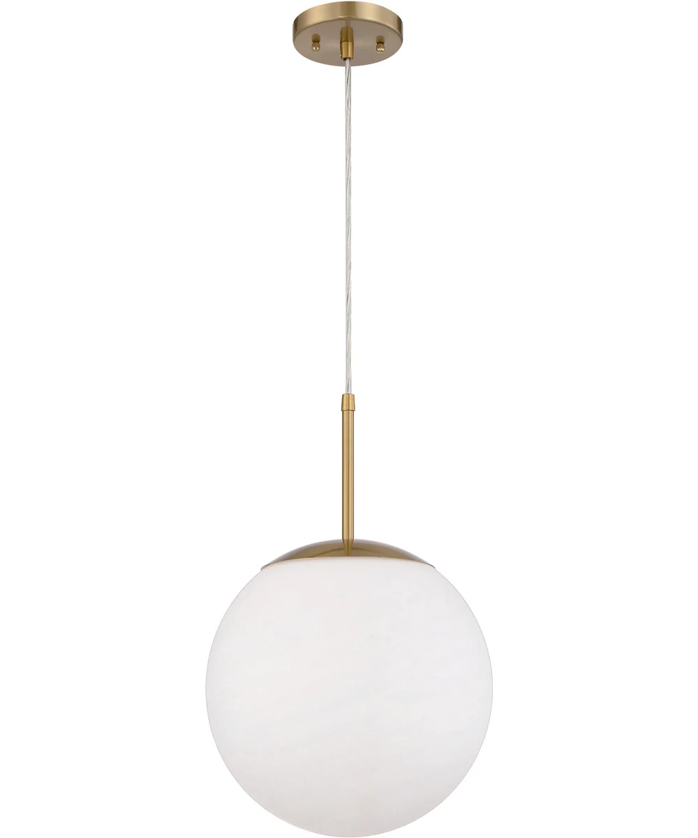 Gaze 1-Light Pendant Satin Brass