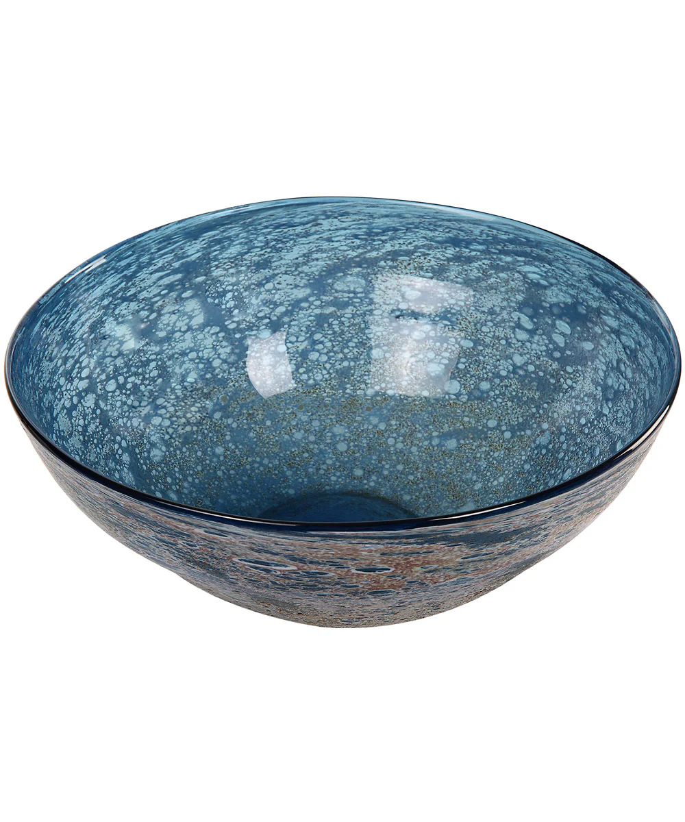 Genovesa Aqua Glass Bowl - Image 4