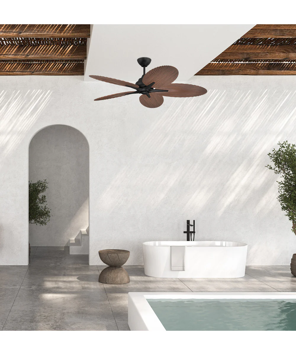 Getaway 52" 5-blade Outdoor Wet Rated Celing Fan Fan Flat Black - Image 2