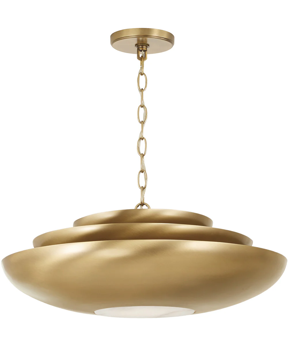 Gia 1-Light Pendant Aged Brass
