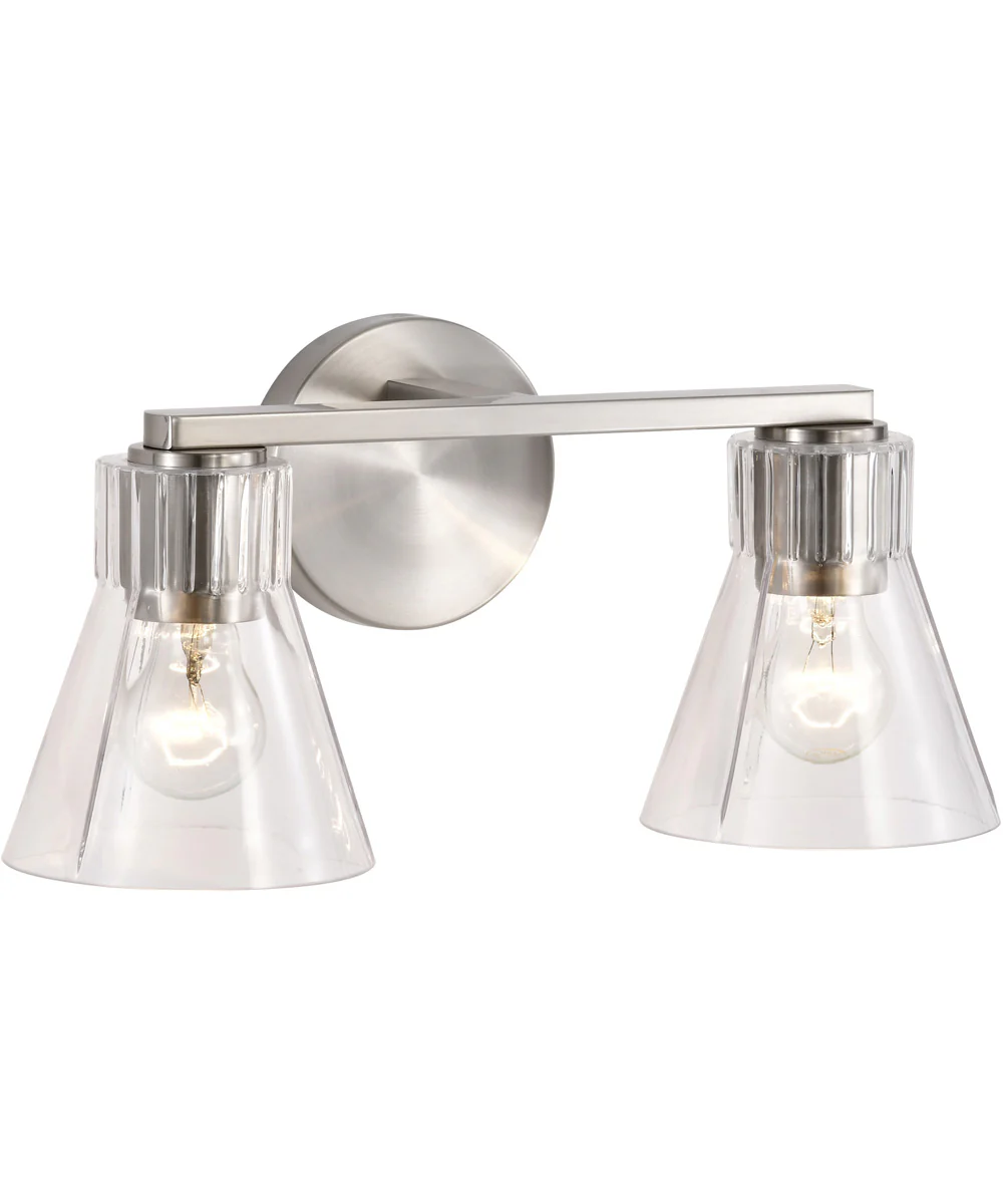 Gianna 2-Light Vanity & Wall Brushed Nickel - Image 4