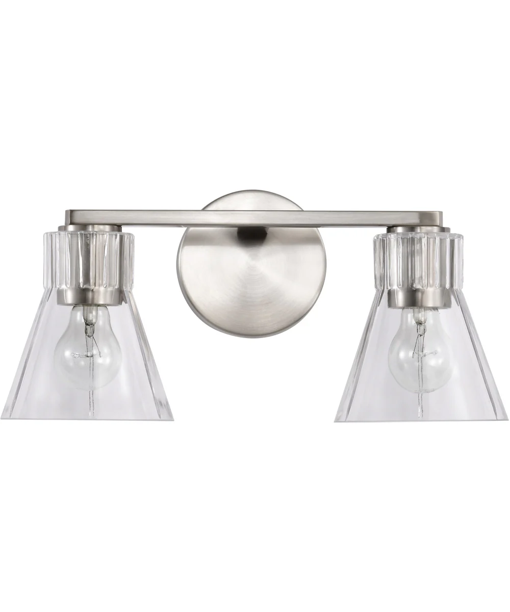 Gianna 2-Light Vanity & Wall Brushed Nickel - Image 5