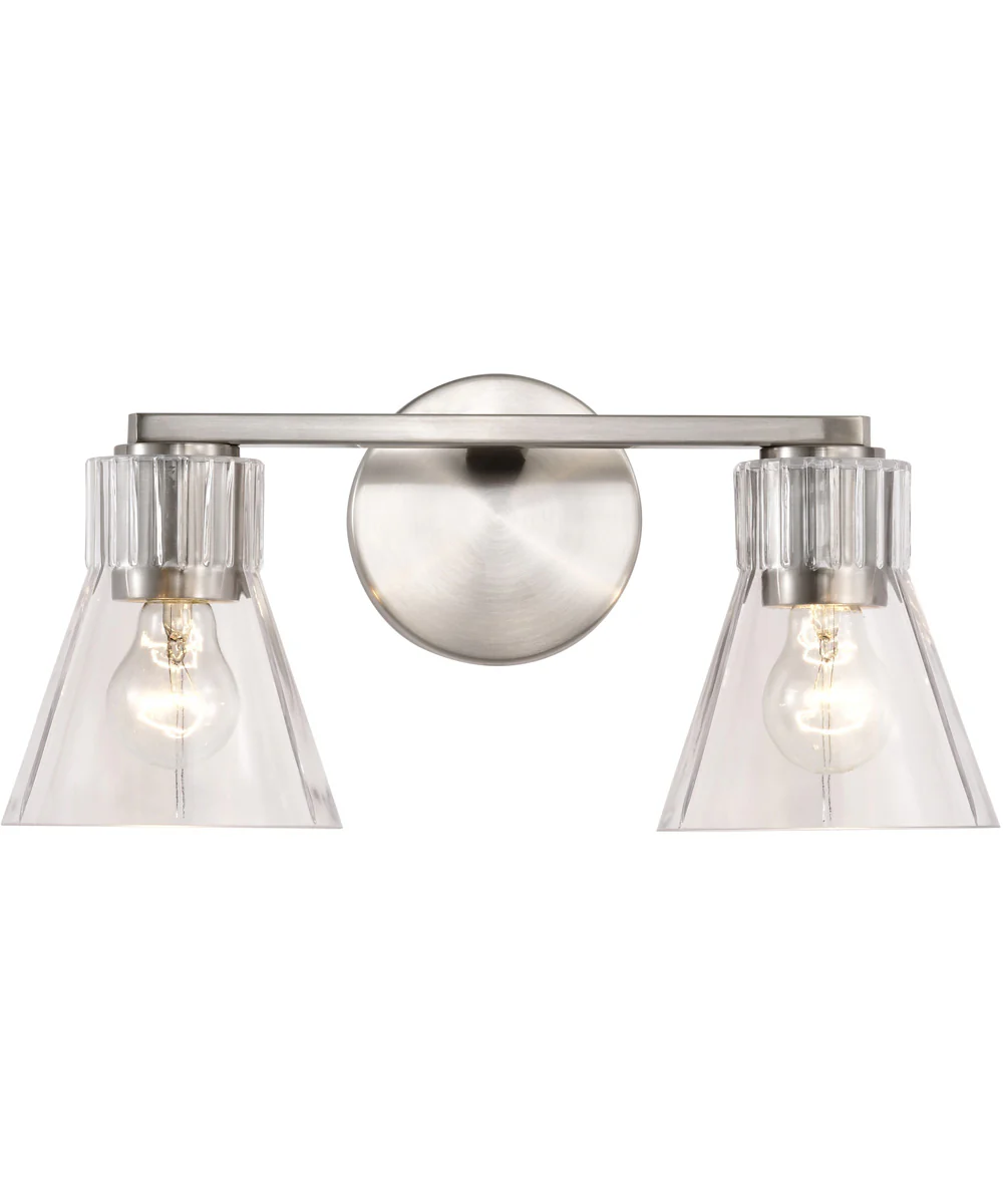 Gianna 2-Light Vanity & Wall Brushed Nickel - Image 6