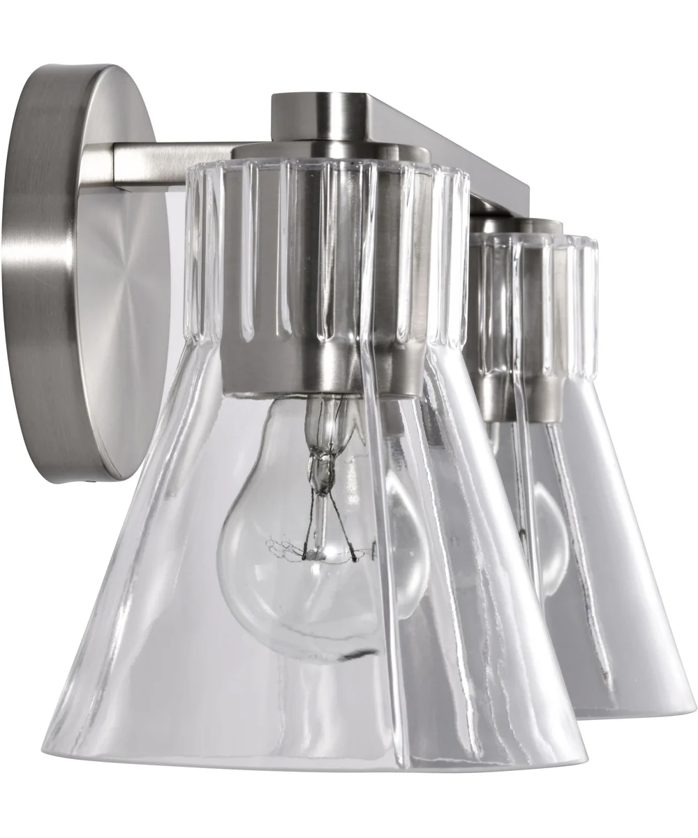 Gianna 2-Light Vanity & Wall Brushed Nickel - Image 7