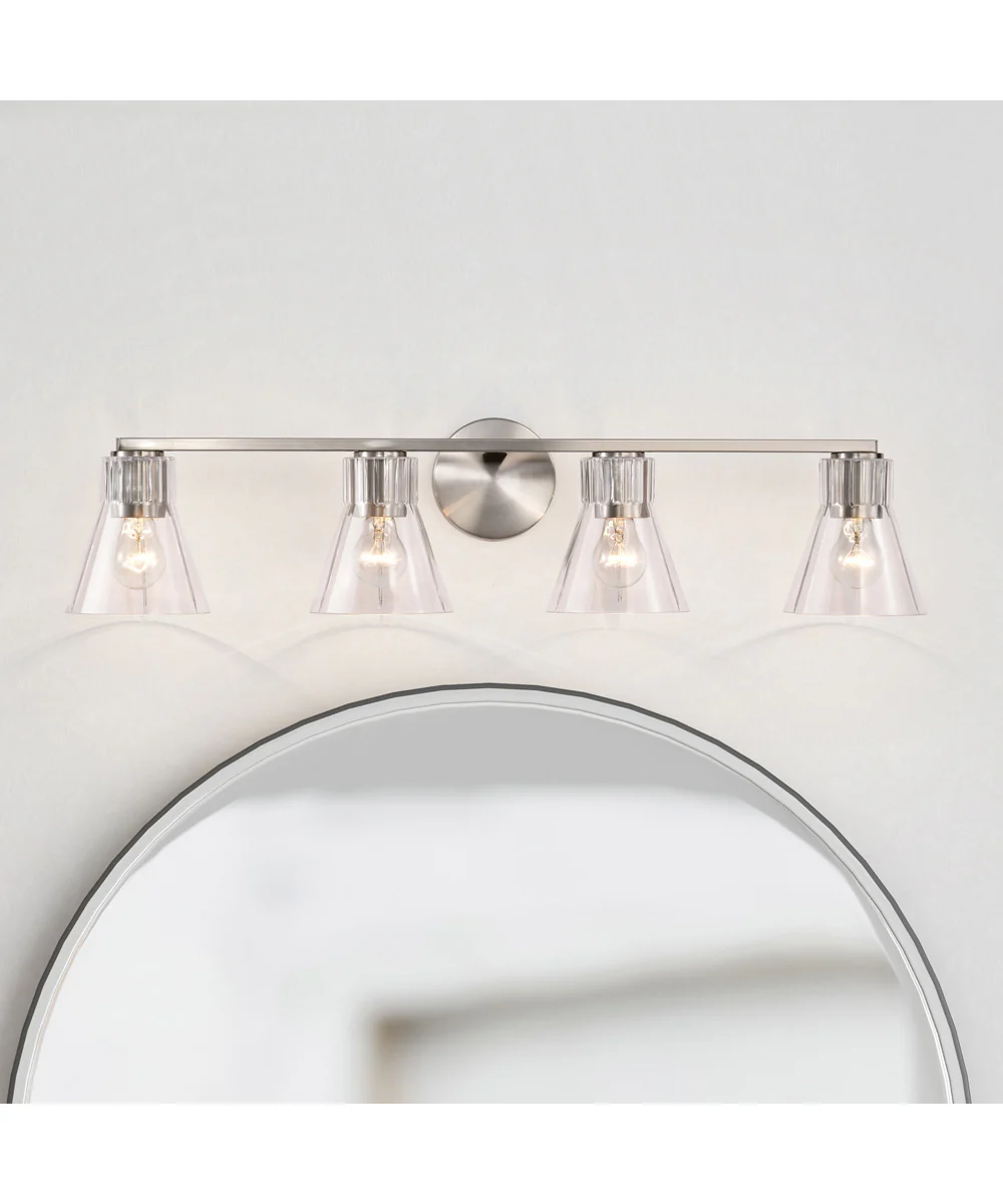 Gianna 4-Light Vanity & Wall Brushed Nickel - Image 2
